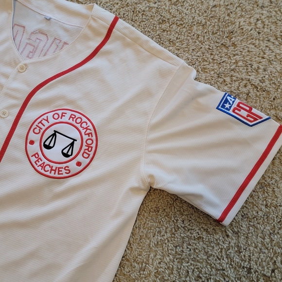 Jimmy Dugan Rockford Peaches "A League Of Their Own" Replica Baseball Jersey XL - Picture 5 of 10